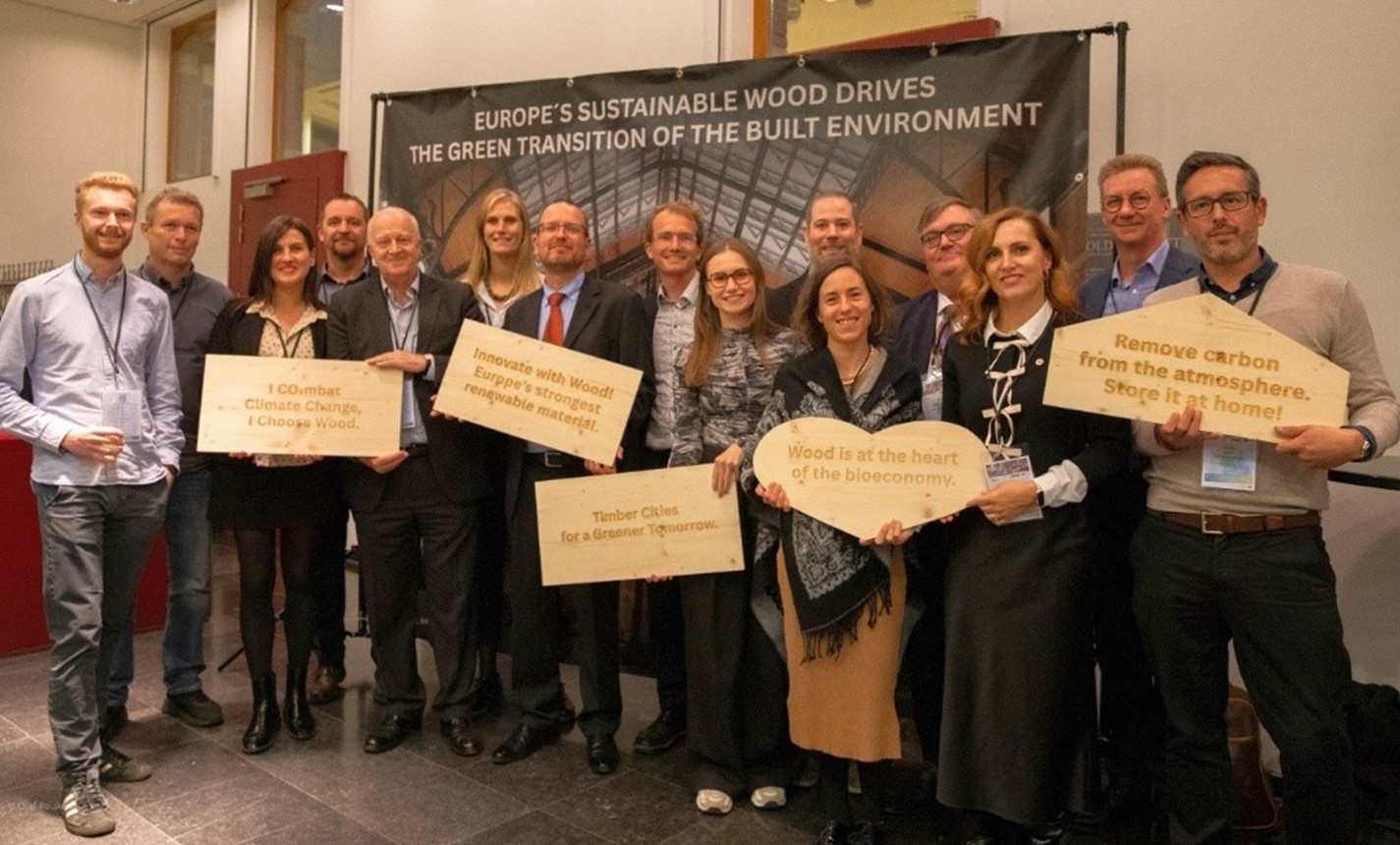On the 7th of November 2024, a major conference co-hosted by Wood4Bauhaus took place in Brussels, titled Europe’s Wood Sector: Driving the Green and Digital Transition of the Built Environment. EcoReFibre hosted Session B called Reuse, Reclaim, Recycle Circularity approaches to reduce and valorise waste wood.